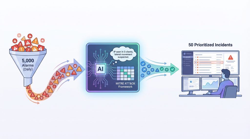 Log özetleme ve olay triage için AI ajanı workflow 4 Senaryo 2: Güvenlik Olayı Triage