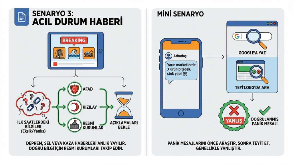 Senaryo 3: Acil Durum Haberi