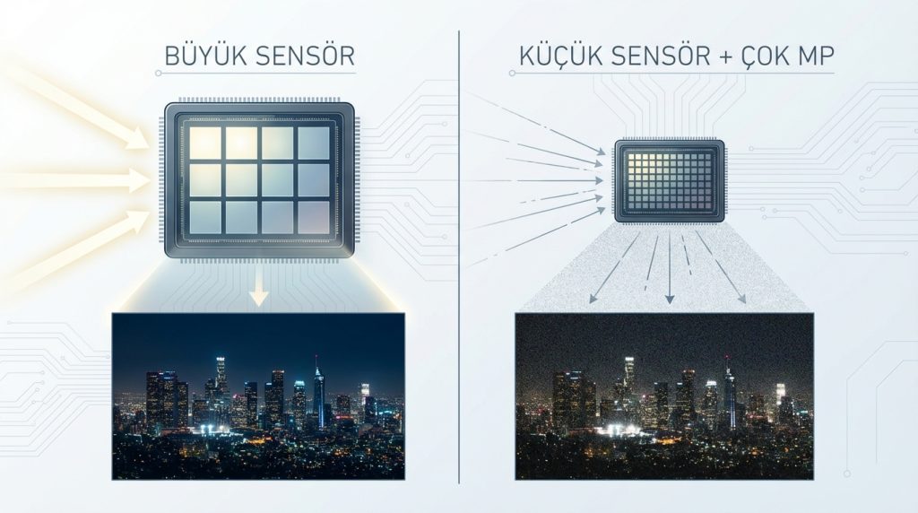 Kamera incelemelerinde “MP” neden her şey değildir? 2 Sensör Boyutu Neden MP'den Daha Önemli?