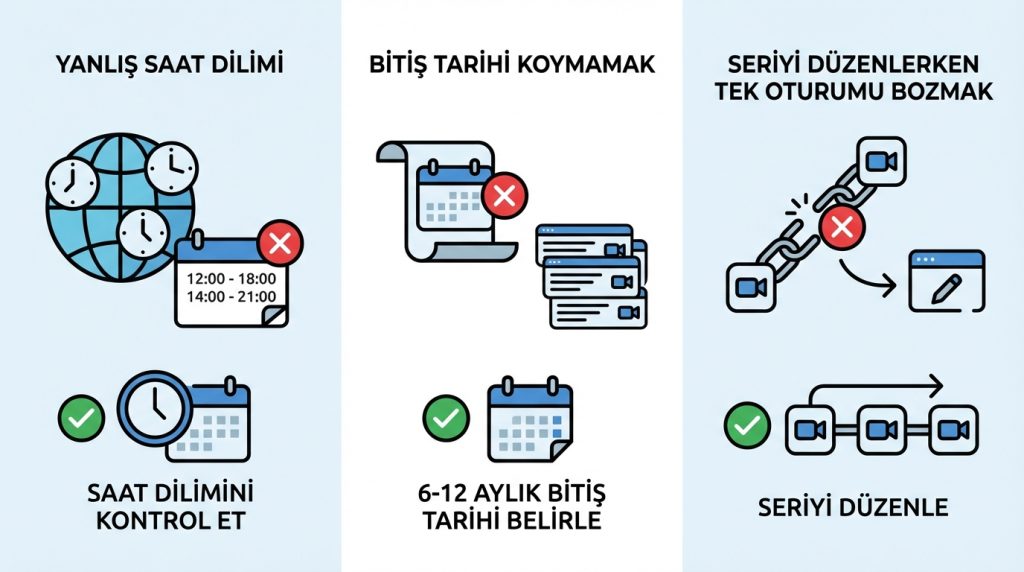 Outlook’ta Tekrarlayan Toplantı Oluşturma 4 Sık Yapılan Hatalar ve Çözümleri