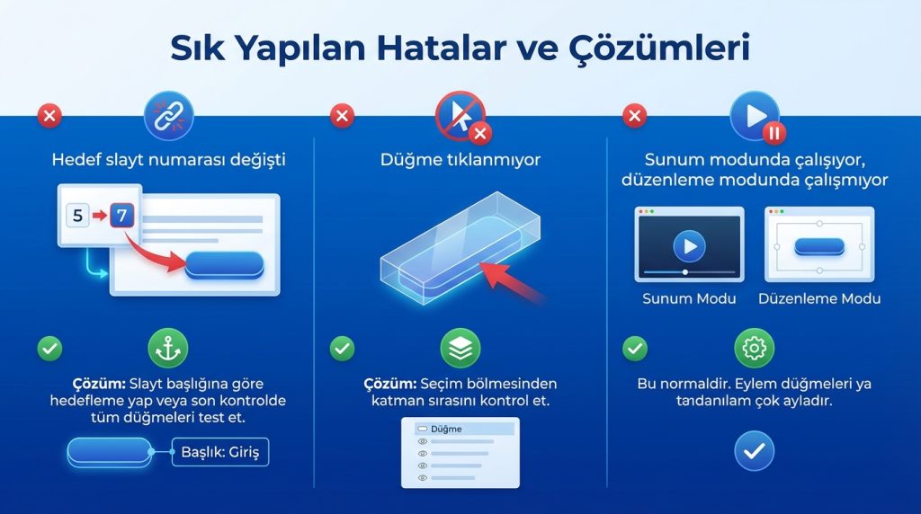 Sık Yapılan Hatalar ve Çözümleri