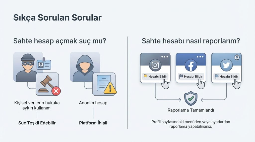 Sosyal medyada sahte hesap nasıl anlaşılır? Kanıt odaklı kontrol listesi 4 Sıkça Sorulan Sorular