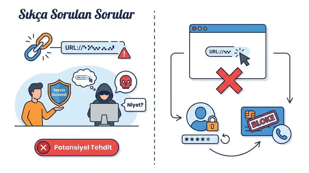 Kısa linkler güvenli mi? Kısaltılmış URL kontrol rehberi 4 Sıkça Sorulan Sorular