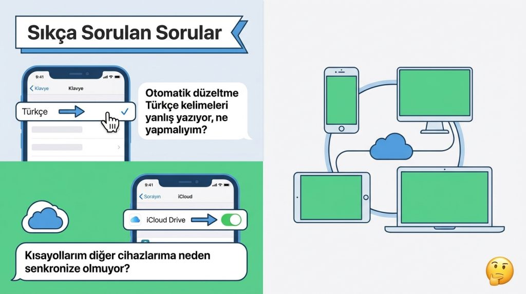 iPhone’da Klavye Ayarları: Otomatik Düzeltme ve Kısayollar 4 Sıkça Sorulan Sorular