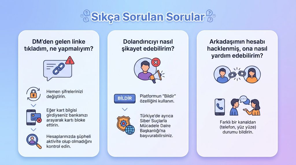 DM dolandırıcılıkları: en yaygın 10 senaryo 4 Sıkça Sorulan Sorular