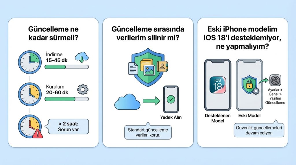 iPhone’da iOS Güncelleme Sorunları: Temel Teşhis Adımları 4 Sıkça Sorulan Sorular
