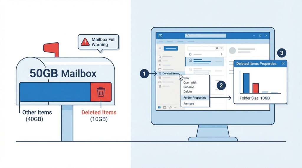 Silinen Öğeler Klasörü Ne Kadar Yer Kaplıyor?
