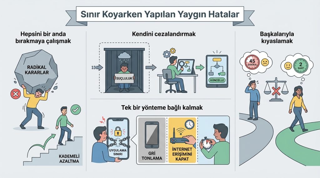 Sınır Koyarken Yapılan Yaygın Hatalar