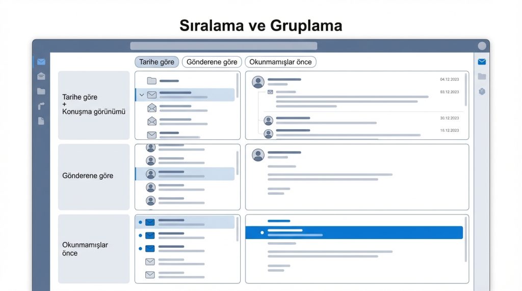 Sıralama ve Gruplama