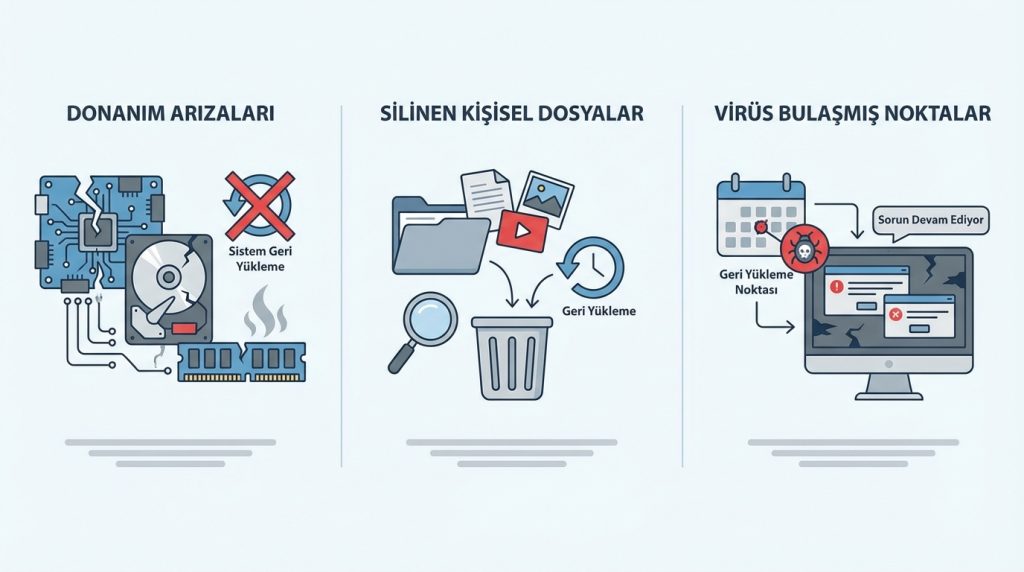 Sistem Geri Yükleme Ne Zaman İşe Yaramaz?
