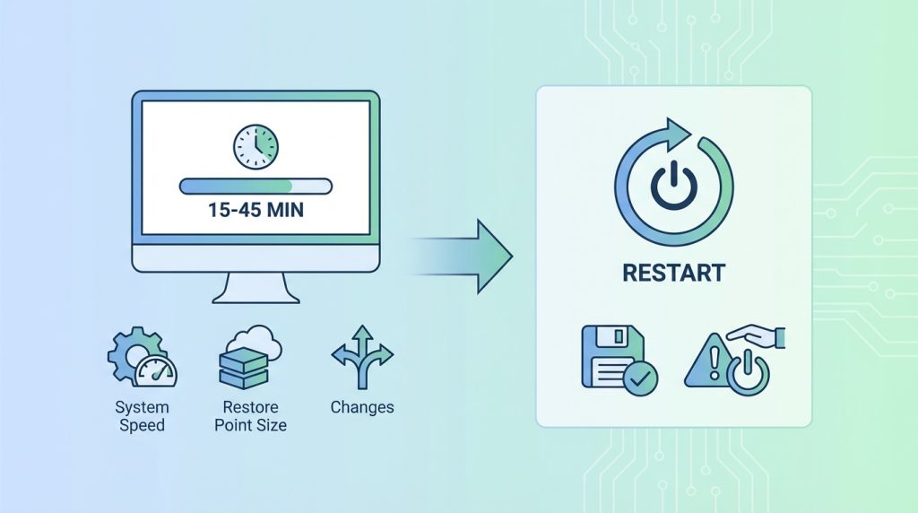 Sistem geri yükleme ne kadar sürer?