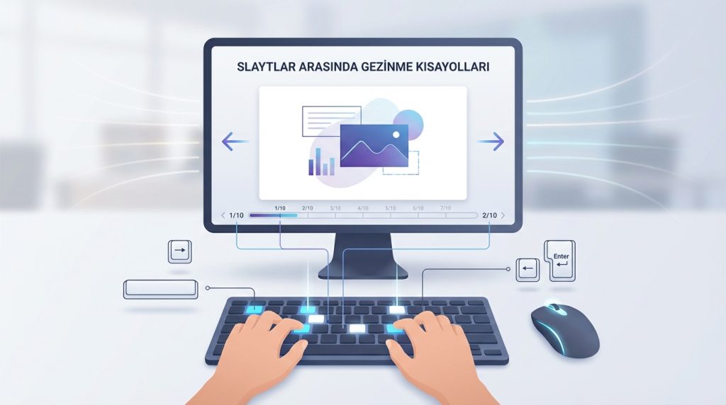 Slaytlar Arasında Gezinme Kısayolları