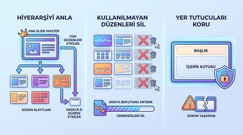 Slide Master Kullanırken Dikkat Edilmesi Gerekenler