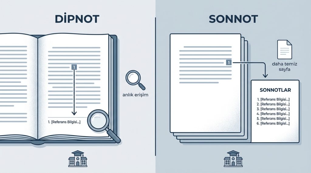 Sonnot ile dipnot arasındaki fark nedir?