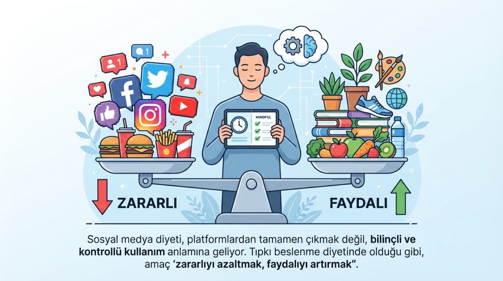 “Karşılaştırma stresi” ile baş etme: Sosyal medya diyeti 2 Sosyal Medya Diyeti Nedir ve NasılUygulanır?