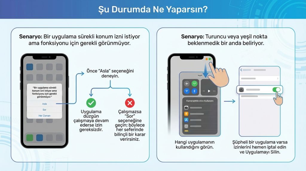 iPhone’da Uygulama İzinleri Nasıl Yönetilir? 4 Şu Durumda Ne Yaparsın?