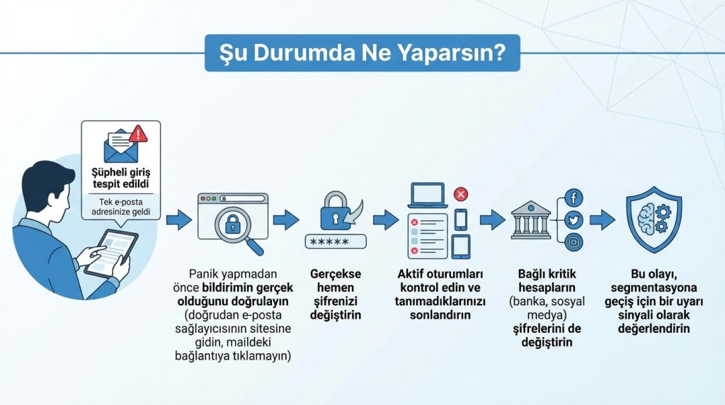 Hesap güvenliği için “tek e-posta” stratejisi doğru mu? 3 Şu Durumda Ne Yaparsın?