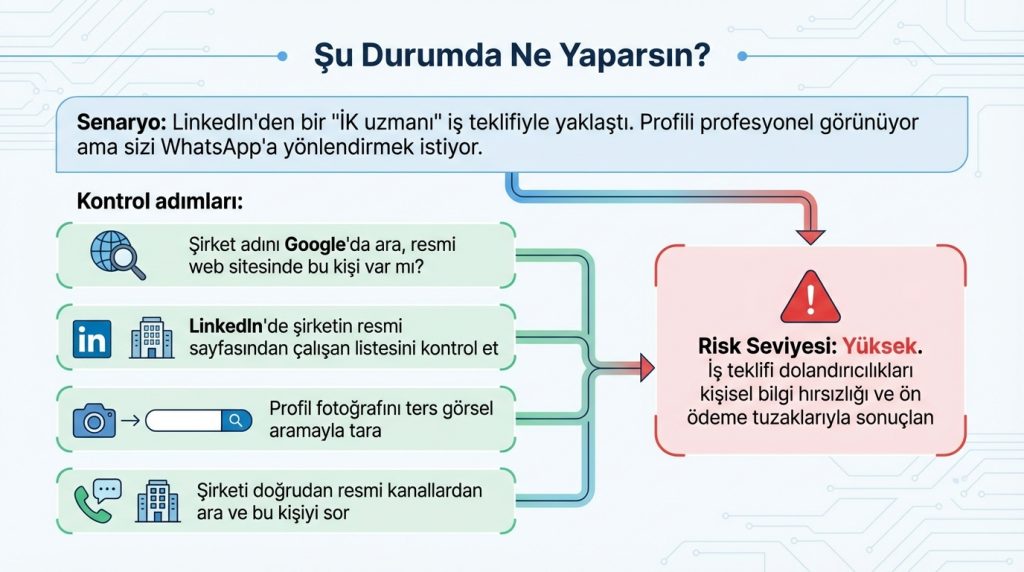 Sosyal medyada sahte hesap nasıl anlaşılır? Kanıt odaklı kontrol listesi 3 Şu Durumda Ne Yaparsın?
