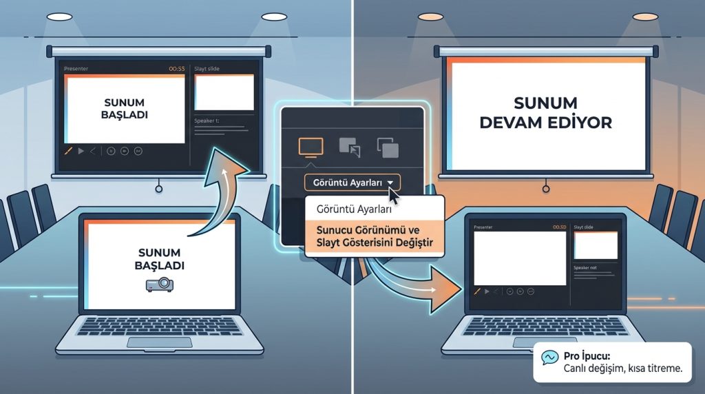 Sunum Sırasında Ekran Değiştirme