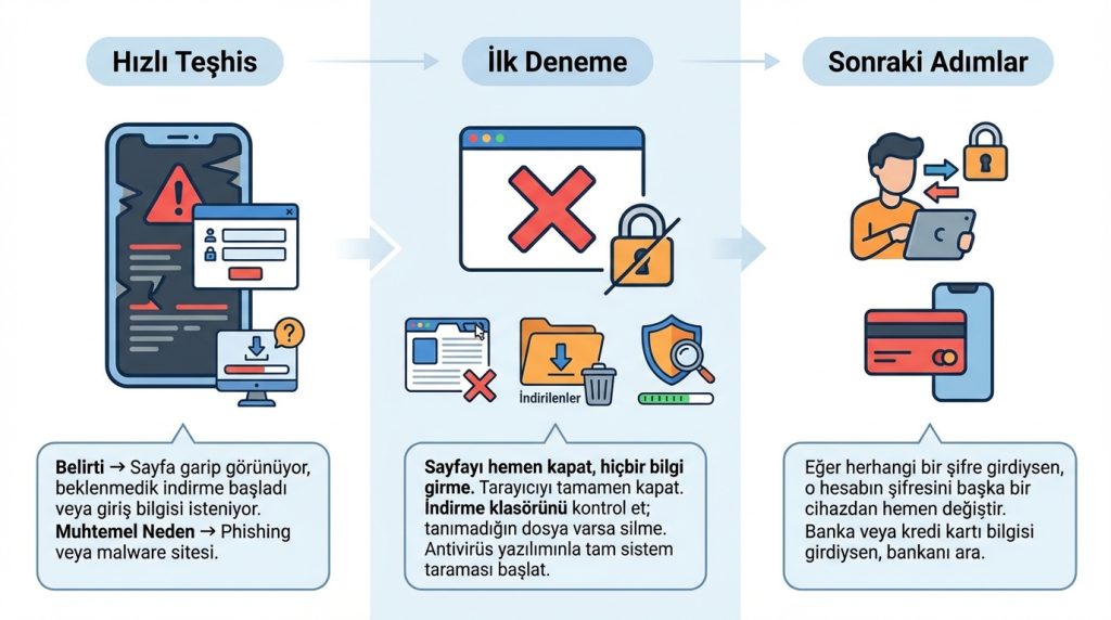 Şüpheli Linke Tıkladıysanız Ne Yapmalı?