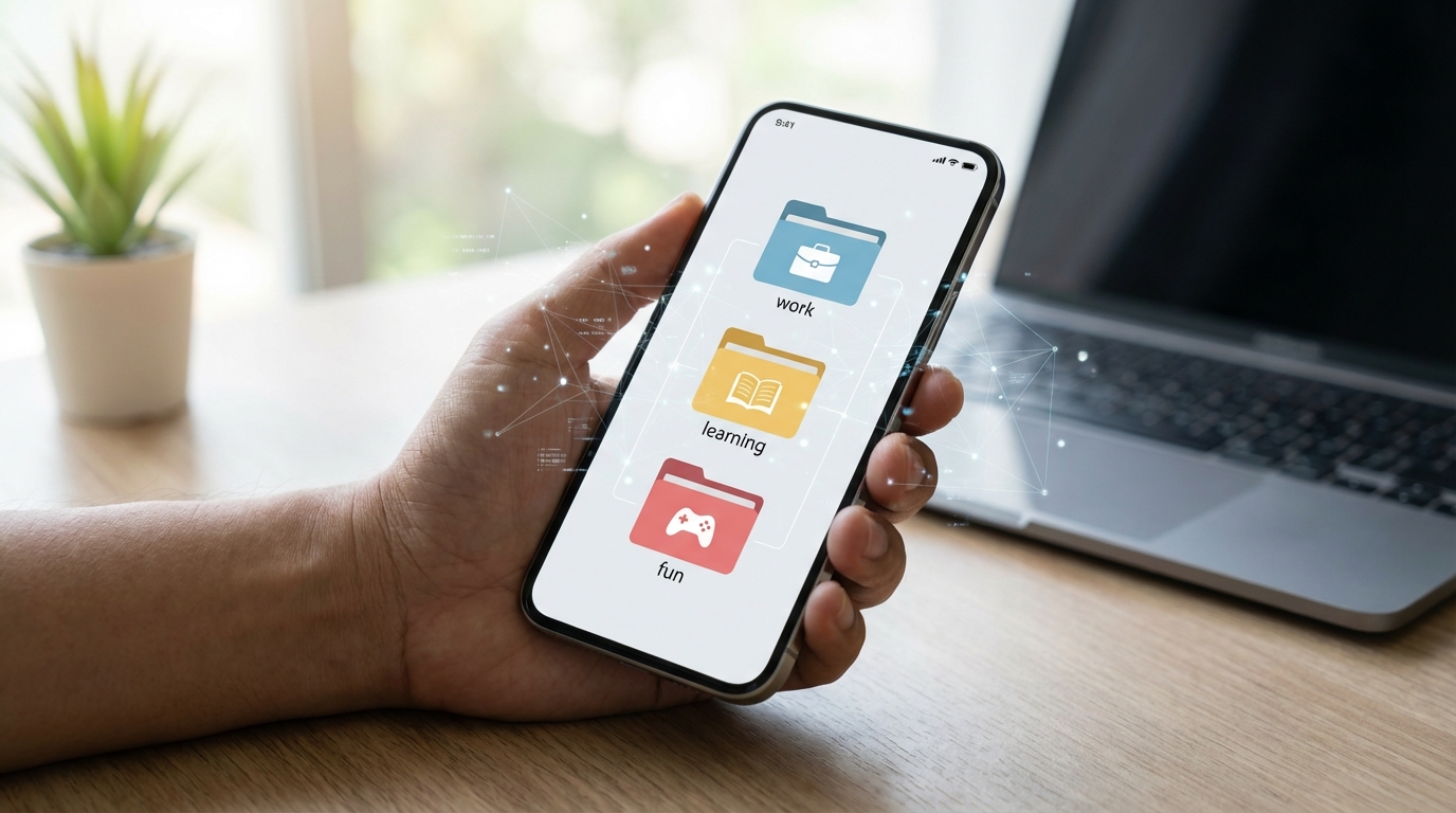 Takip listeni amaca göre bölme: iş, öğrenme, eğlence