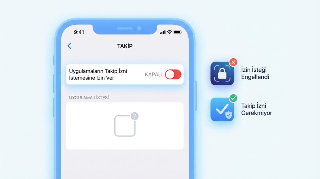Takip listesinde hiç uygulama görünmüyor, bu normal mi?