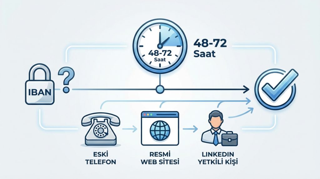 Tedarikçi IBAN değişikliği ne kadar sürede doğrulanmalı?