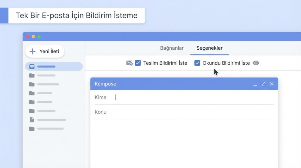 Tek Bir E-posta İçin Bildirim İsteme