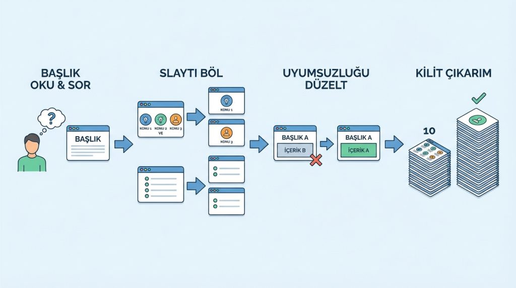 PowerPoint’te Sunumda Gereksiz Kalabalığı Azaltma Yöntemleri 2 Tek Mesaj Kuralını Nasıl Uygularsın?