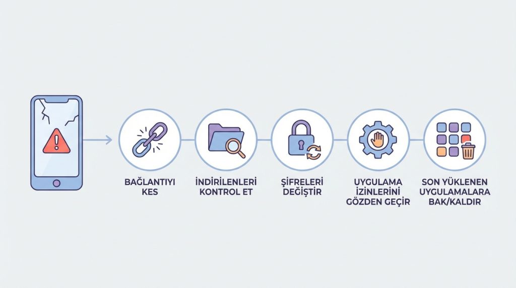 Telefonda şüpheli linke tıkladım, bilgisayardan farklı mı?