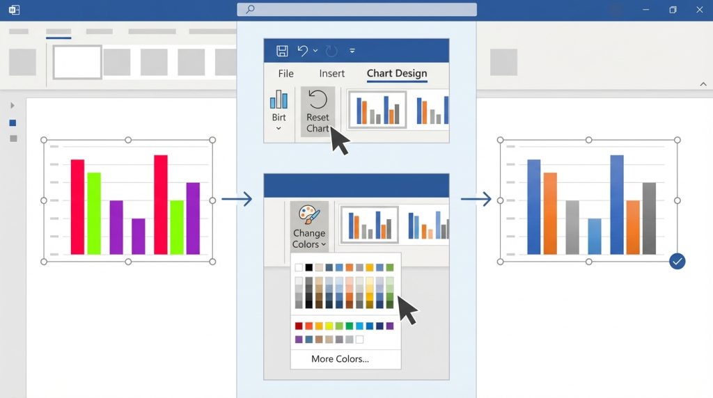PowerPoint Renk Paleti ile Tutarlı Sunum Tasarımı 4 Tema renkleri grafiklerime uygulanmıyor, ne yapmalıyım?