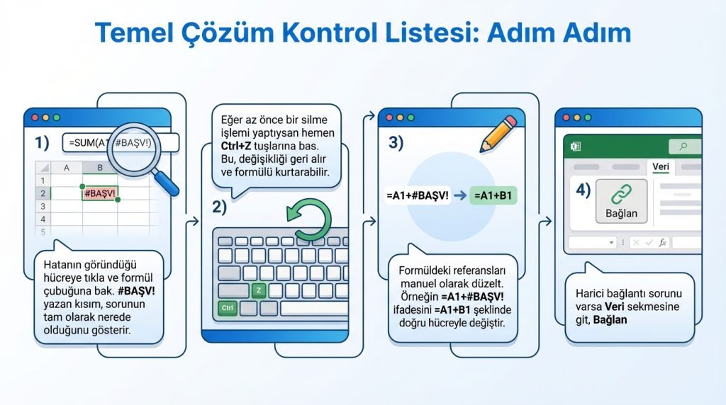 Temel Çözüm Kontrol Listesi: Adım Adım