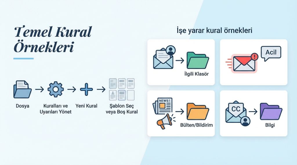 Outlook’ta Takvim ve E-posta Birlikte Verimlilik Sistemi Kurma 4 Temel Kural Örnekleri
