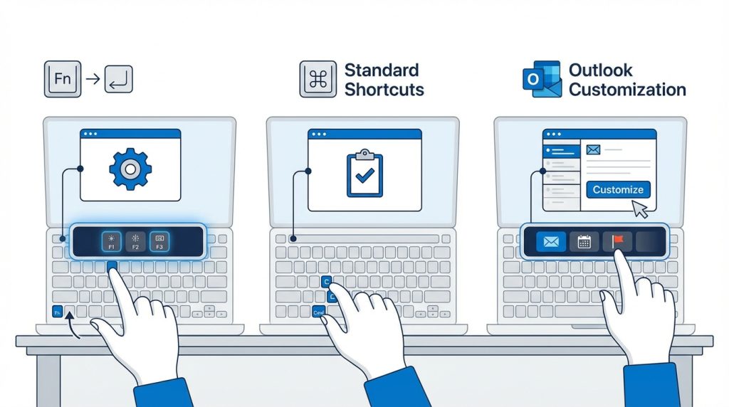 Outlook for Mac'te Klavye Kısayolları ile Verimlilik 6 Touch Bar'lı MacBook'larda kısayollar farklı mı çalışıyor?
