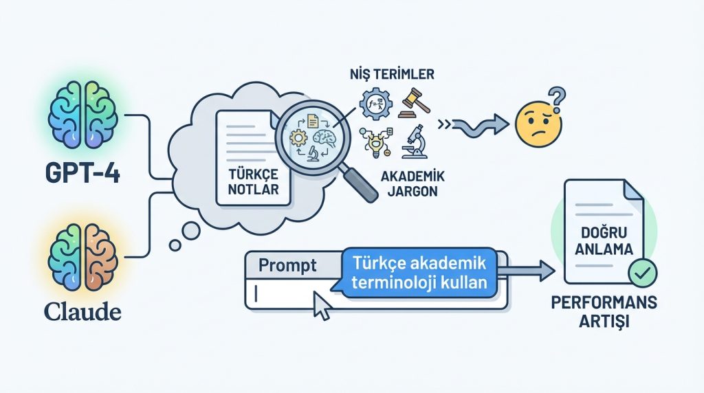 Türkçe notlarda performans düşer mi?