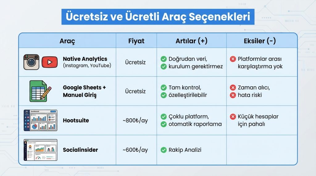 Ücretsiz ve Ücretli Araç Seçenekleri