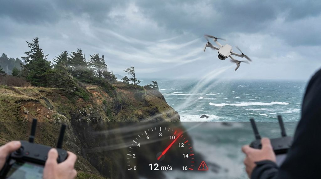 Rüzgâr drone uçuşunu nasıl etkiler? 3 Uçuş Yapılmaması Gereken Koşullar:12+ m/s