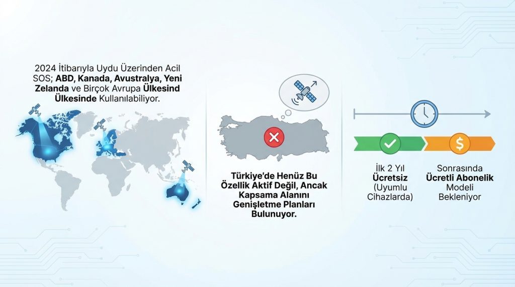 Uydu Özelliği Hangi Ülkelerde Aktif?