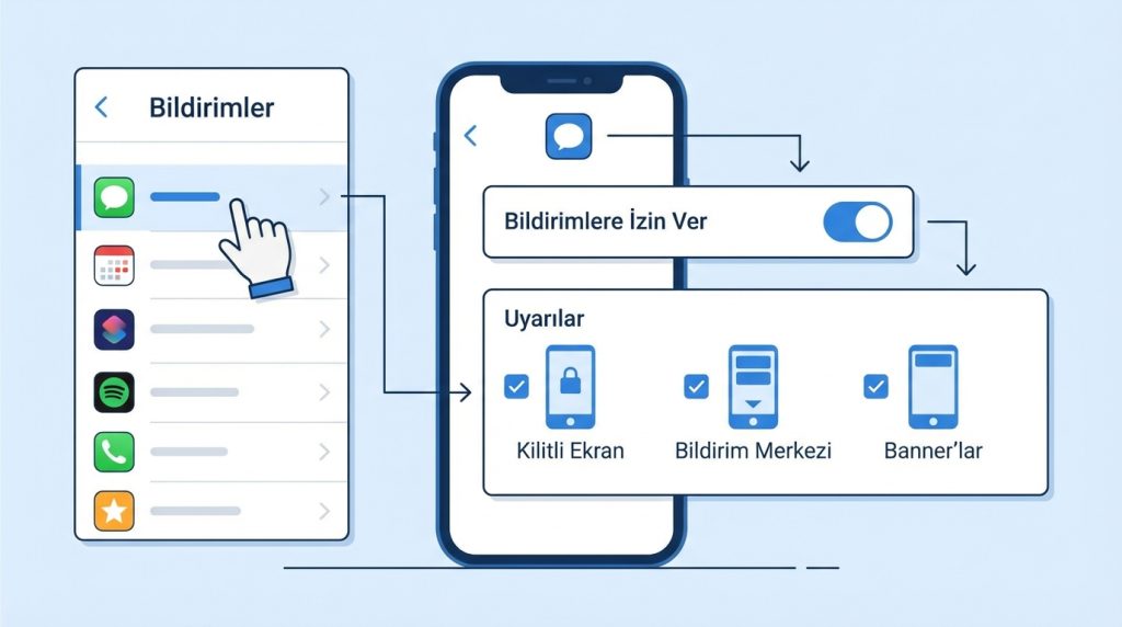 Uygulama Bazlı Bildirim Ayarları