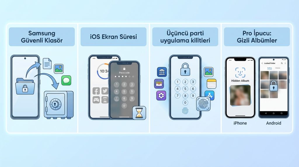 Uygulama Kilitleme Seçenekleri