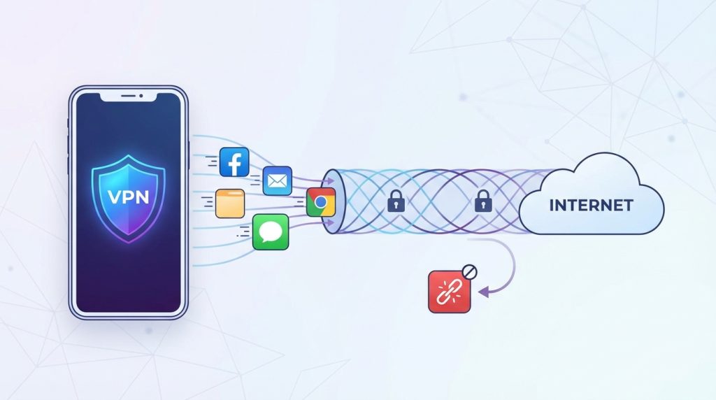 VPN açıkken tüm uygulamalar korunuyor mu?
