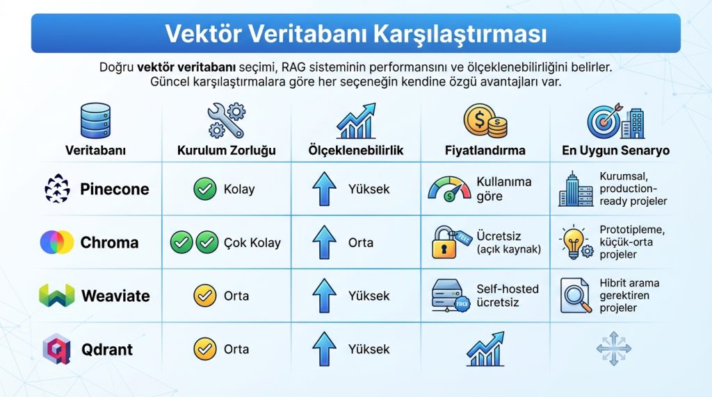 Vektör Veritabanı Karşılaştırması