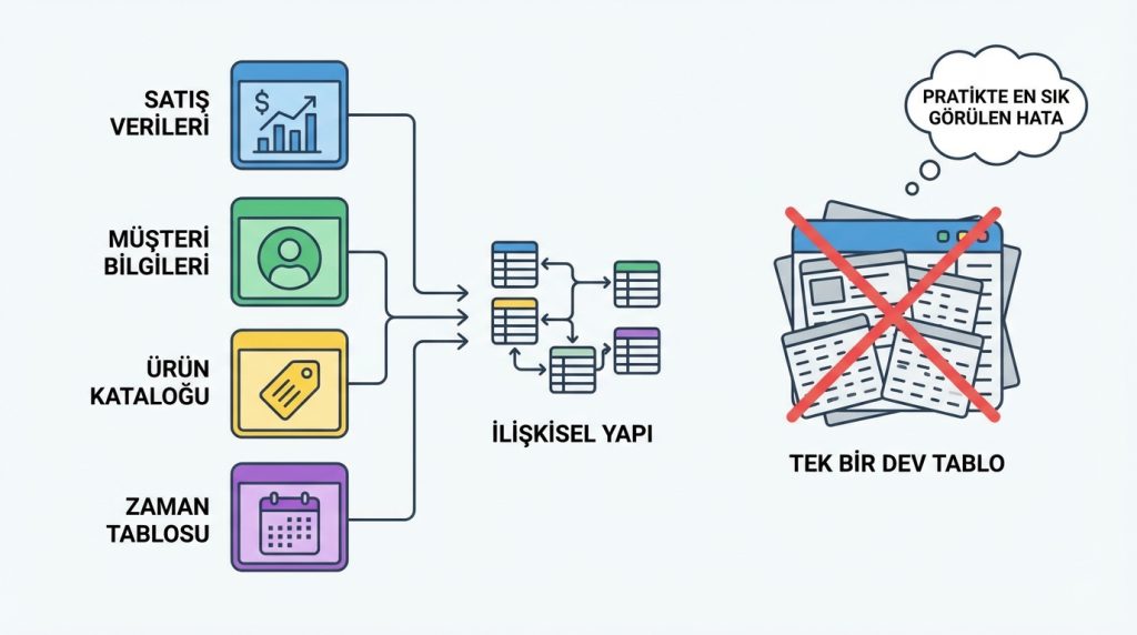 Excel’de Power Pivot ile Dashboard Kurma: Planlama Rehberi 2 Veri Kaynaklarını Belirleme
