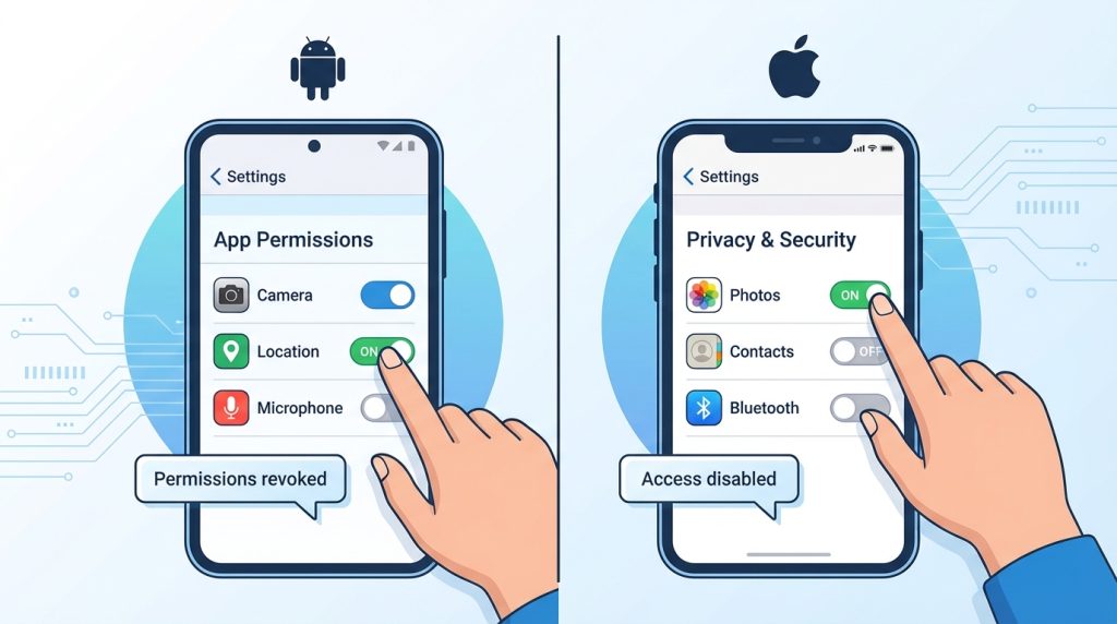 Uygulama incelemesi: gizlilik ve izinler nasıl değerlendirilir? 4 Verilen izinleri sonradan geri alabilir miyim?