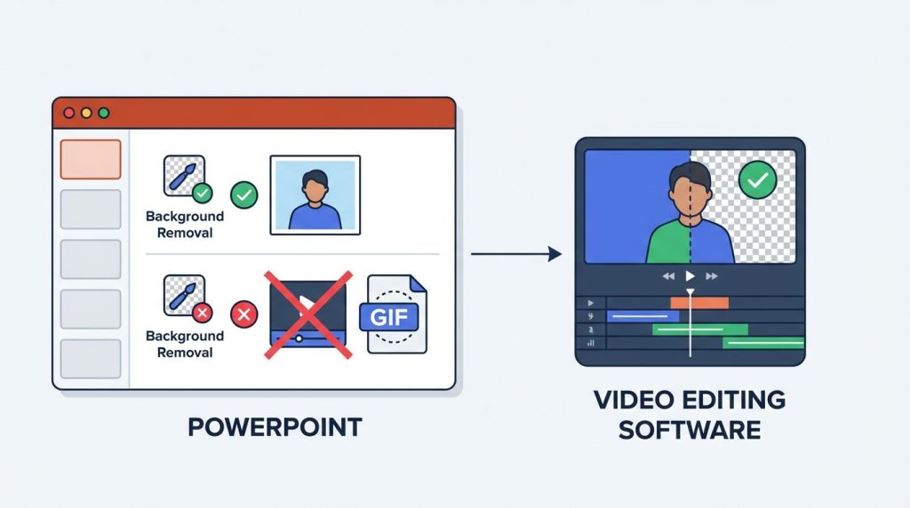 PowerPoint’te Resim Arka Planını Kaldırma 5 Video veya GIF'lerde arka plan kaldırılabilir mi?