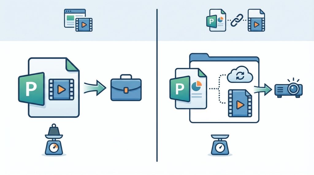 Videoları gömmek mi yoksa bağlantı olarak mı eklemeliyim?