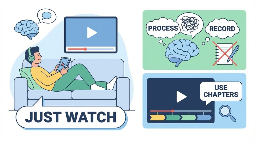 Videoyu İlk Seferde Sadece İzle, Not Alma