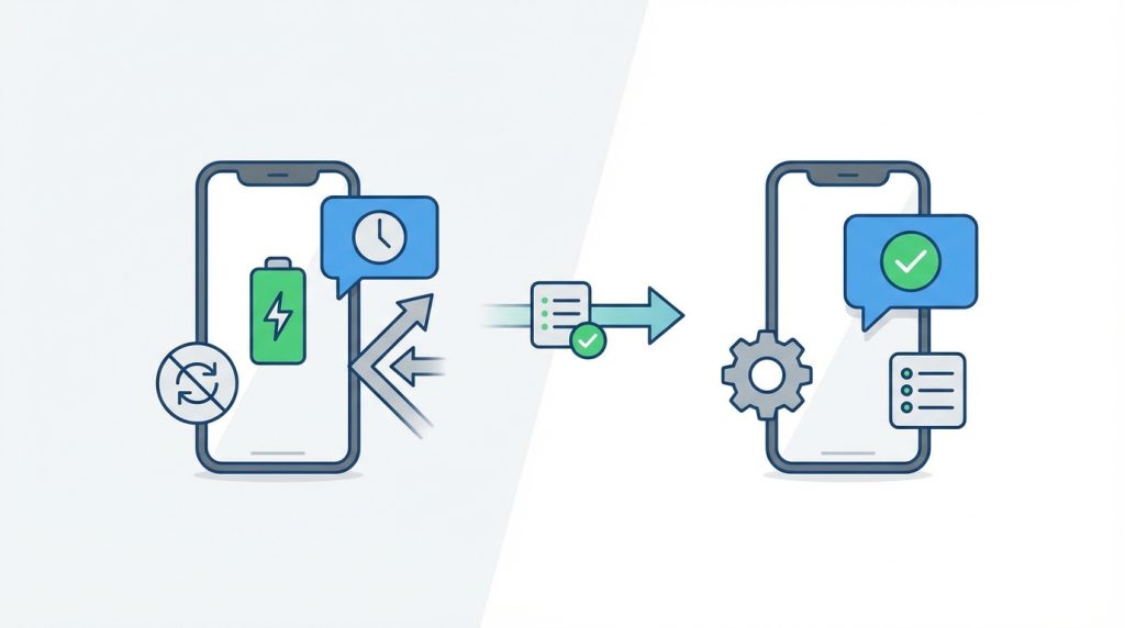 WhatsApp mesajları geç mi gelir?