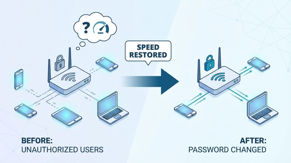 Wi-Fi şifremi değiştirmek hızı etkiler mi?
