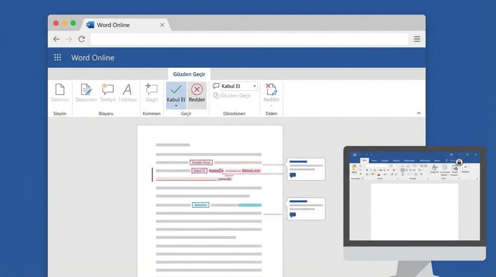 Word’de Değişiklikleri Kabul Etme ve Reddetme 5 Word Online'da da değişiklikleri kabul edebilir miyim?